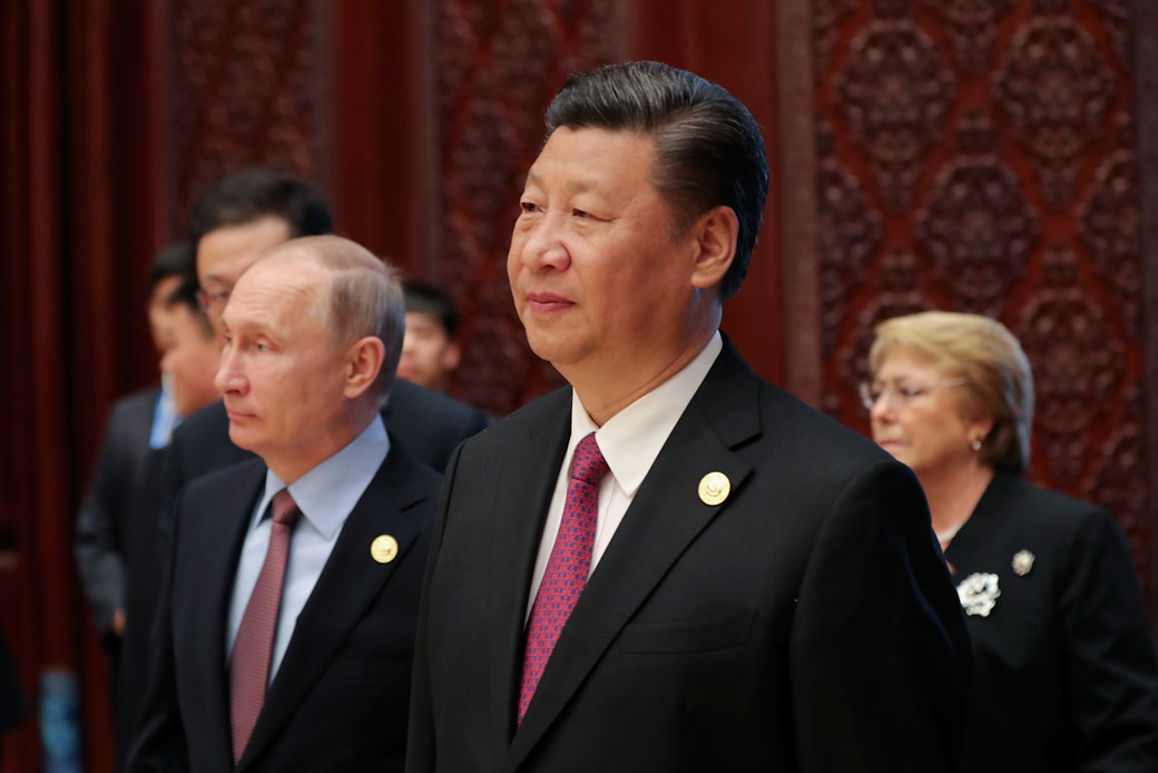 Chinese President Xi Jinping attends the Belt and Road Forum for International Cooperation at Yanqi Lake International Conference Center in Beijing, May 15, 2017. (Getty/Pool/Lintao Zhang)