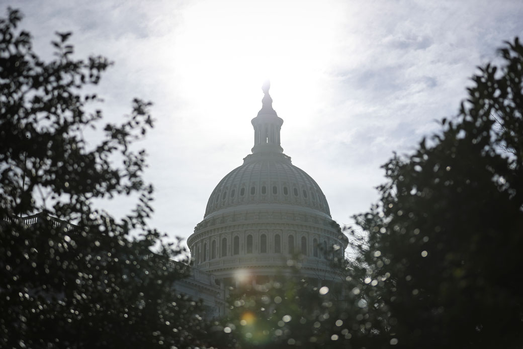 The dome of the U.S. Capitol Building, January 2019. (Getty/Oliver Contreras)