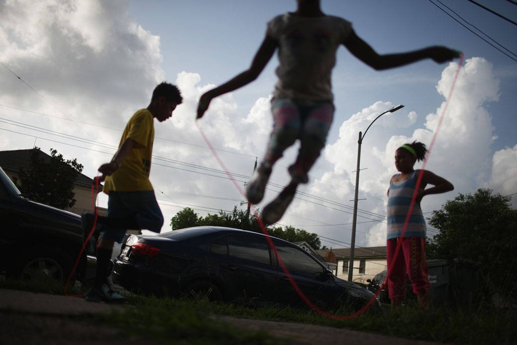 Kids jump rope in New Orleans, May 2015. (Getty/Mario Tama)