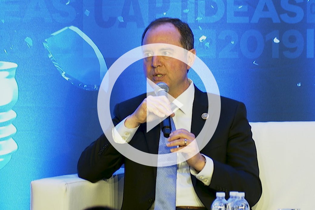 (Rep. Adam Schiff (D-CA), chair of the House Intelligence Committee, speaks at the 2019 CAP Ideas Conference.)