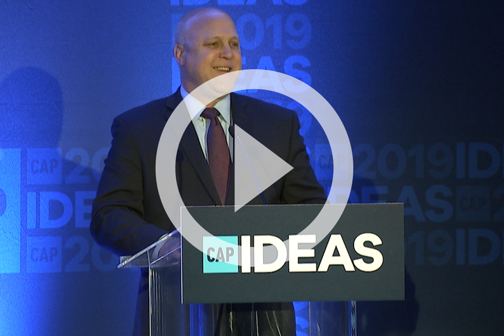  (Former New Orleans Mayor Mitch Landrieu (D) speaks at the 2019 CAP Ideas Conference.)