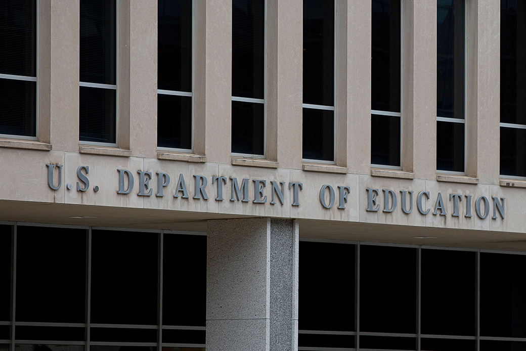 The U.S. Department of Education building is seen in Washington, D.C., on July 22, 2019. (Getty/Alastair Pike)