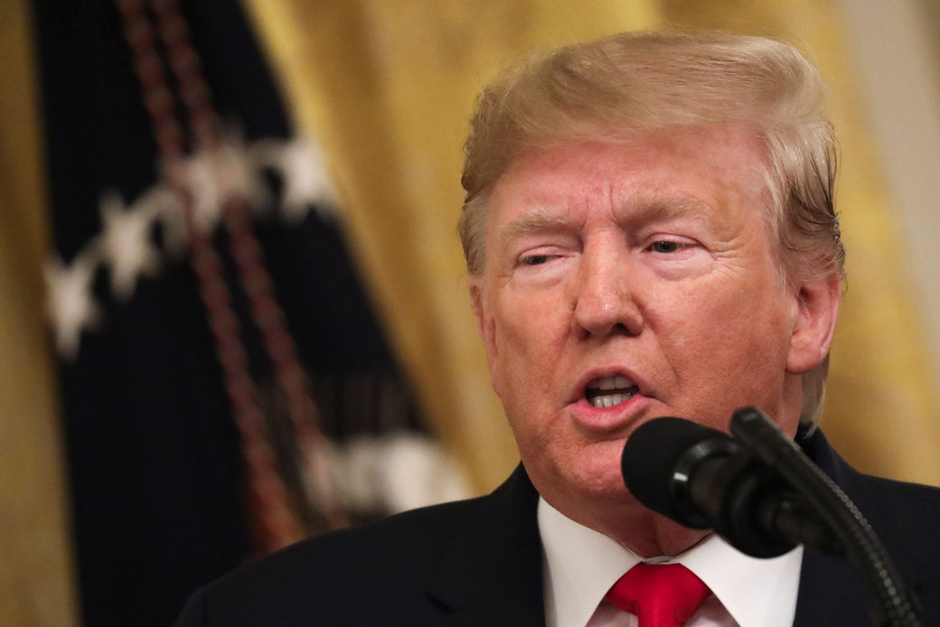 President Donald Trump speaks about judicial confirmations during an event at the White House on November 6, 2019, in Washington, D.C. (Getty/Drew Angerer)