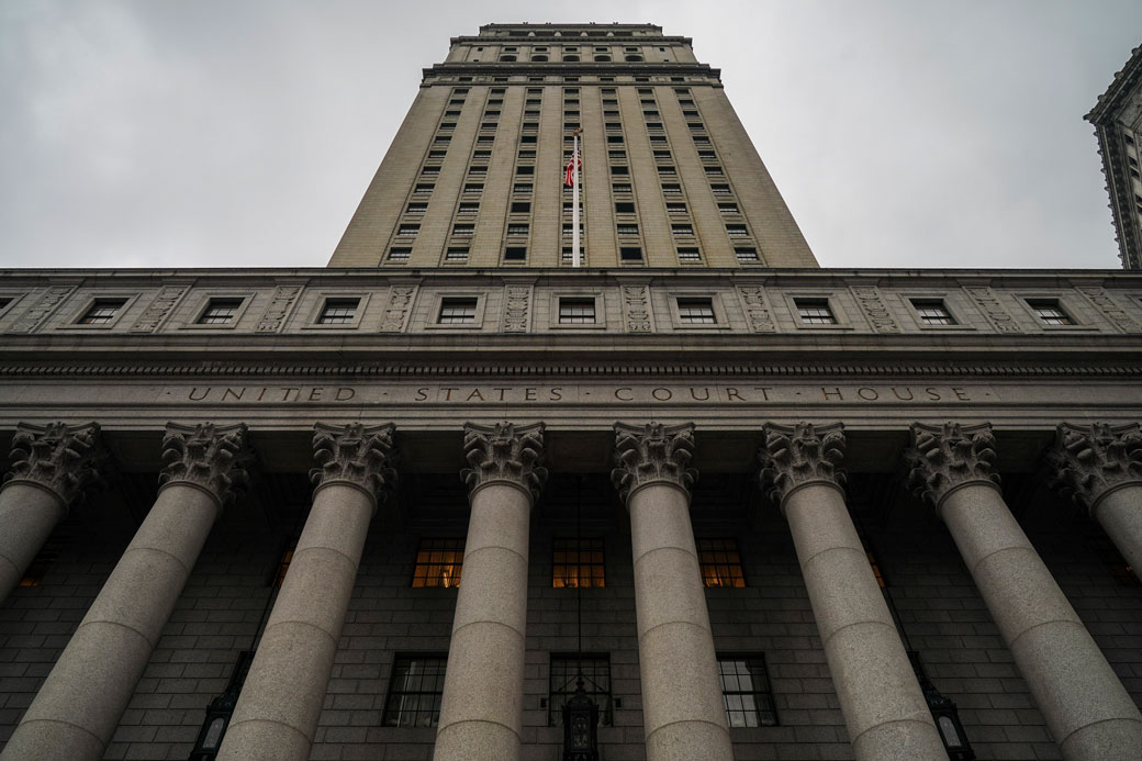 The Thurgood Marshall United States Courthouse hears cases from the U.S. Court of Appeals for the 2nd Circuit in New York City, January 2019. (Getty/Drew Angerer)