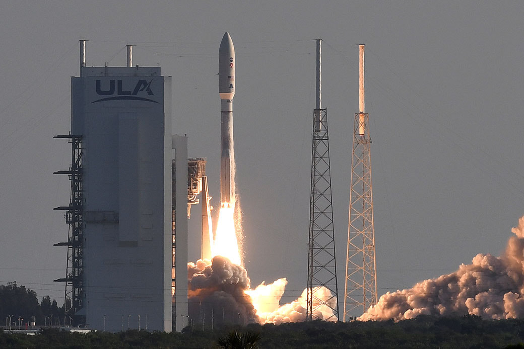  (An Atlas V rocket carrying NASA's Perseverance Mars rover launches from Cape Canaveral Air Force Station in Cape Canaveral, Florida, on July 30, 2020.)