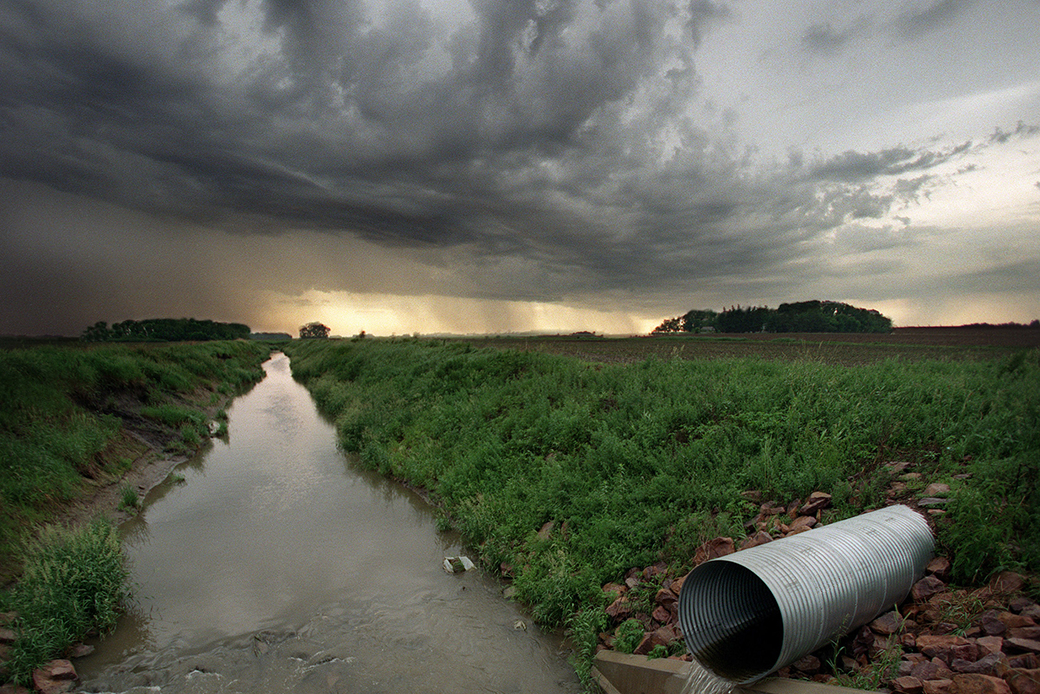 The Minnesota River Basin, once a healthy, balanced ecosystem, now functions like an overloaded and unstable drainage ditch for farms and a toilet for rural Minnesota. (Minnesota River Basin)