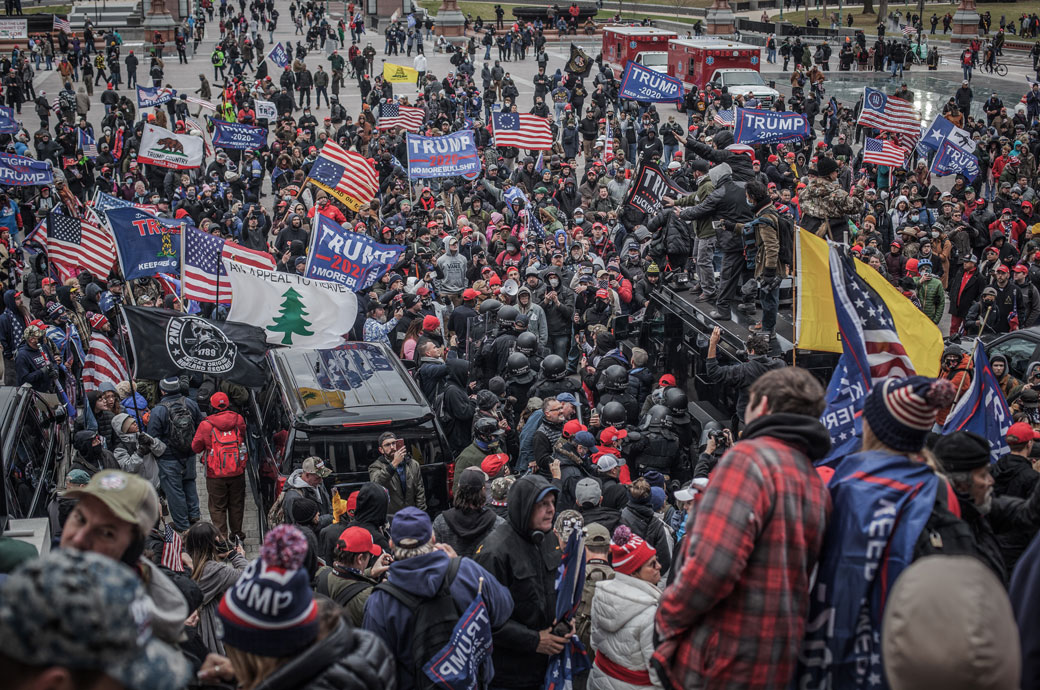 Trump supporters near the U.S. Capitol, January 2020. (Getty/Shay Horse)