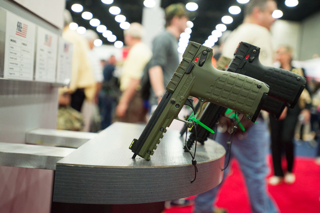 The National Rifle Association (NRA) holds its annual meeting and convention in Louisville, Kentucky, on May 21, 2016. (Getty/NurPhoto/Zach D Roberts)