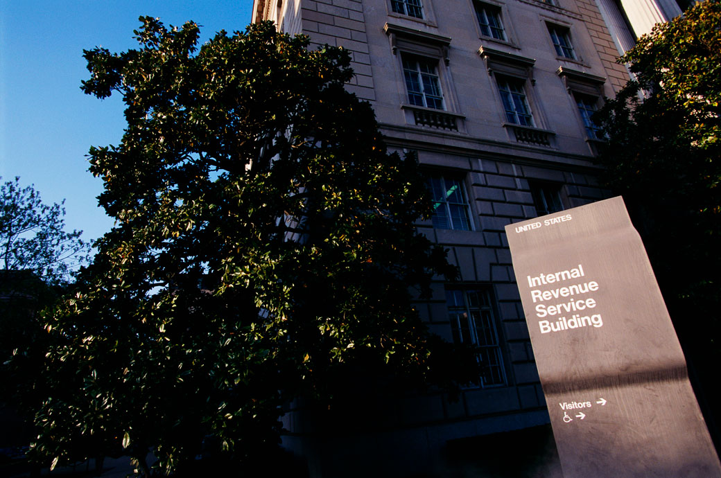 The IRS building, January 1997. (Getty/James Leynse)