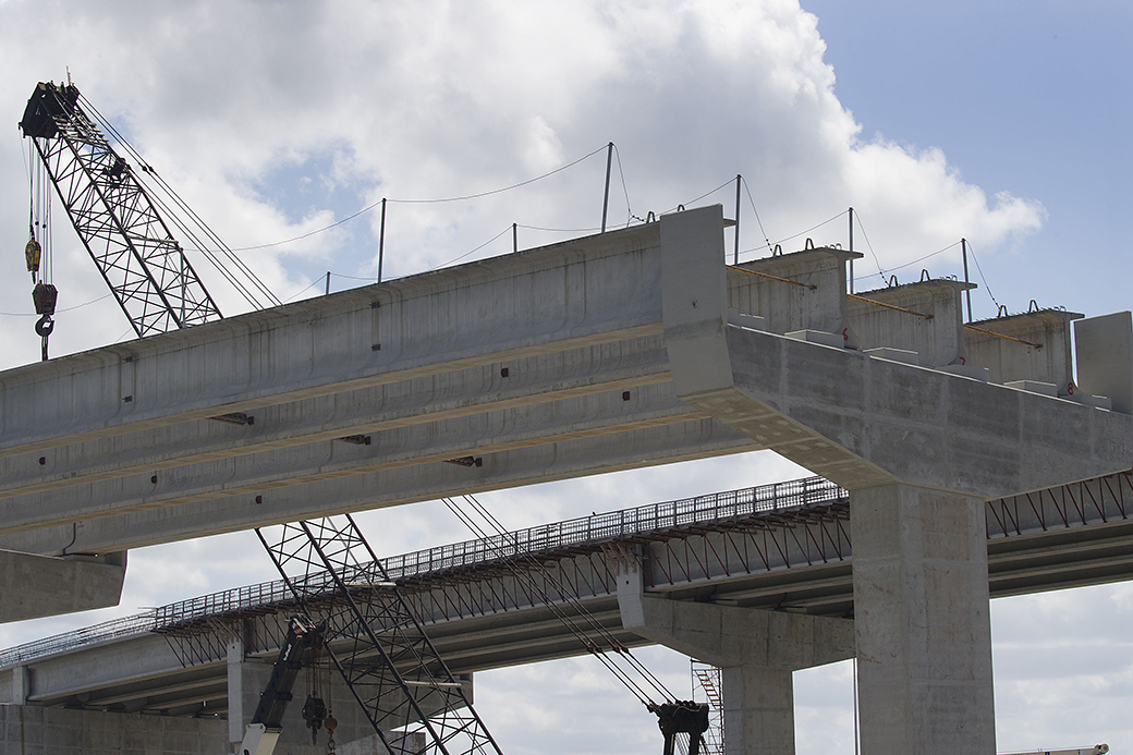 A Florida Turnpike interchange construction site is seen, May 2019, in Miami. (Getty/Joe Raedle)