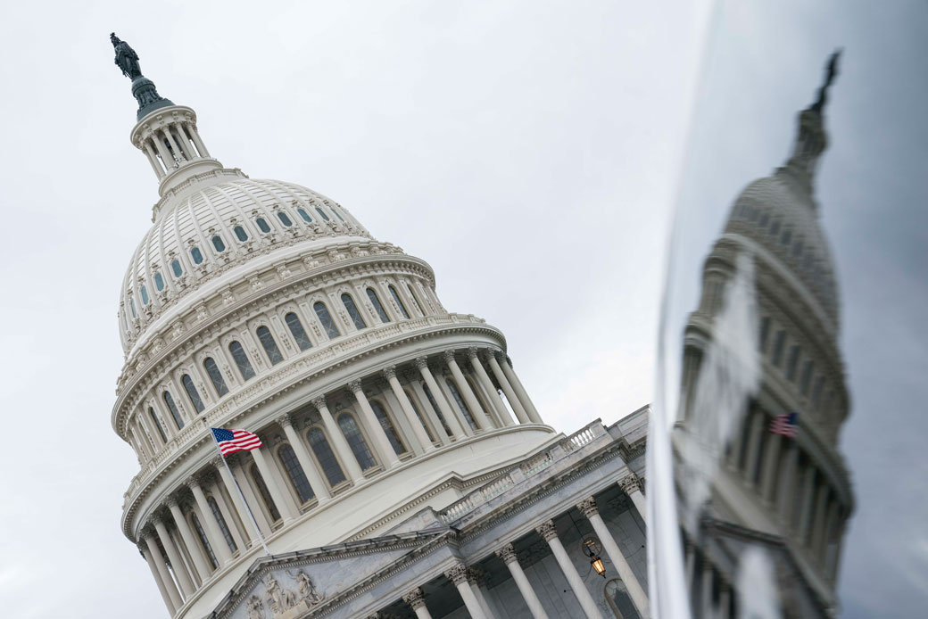 The U.S. Capitol building is seen in Washington, D.C., February 2020. (Getty/Sarah Silbiger)