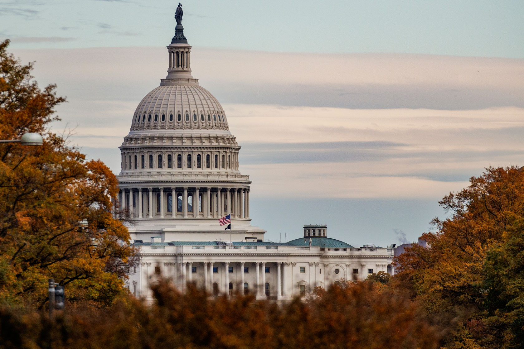 Capitol building is pictured in fall.