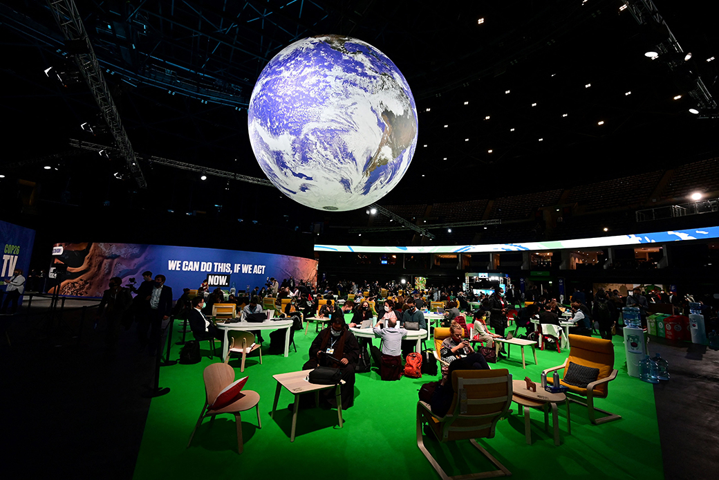Attendees in the action zone at COP26