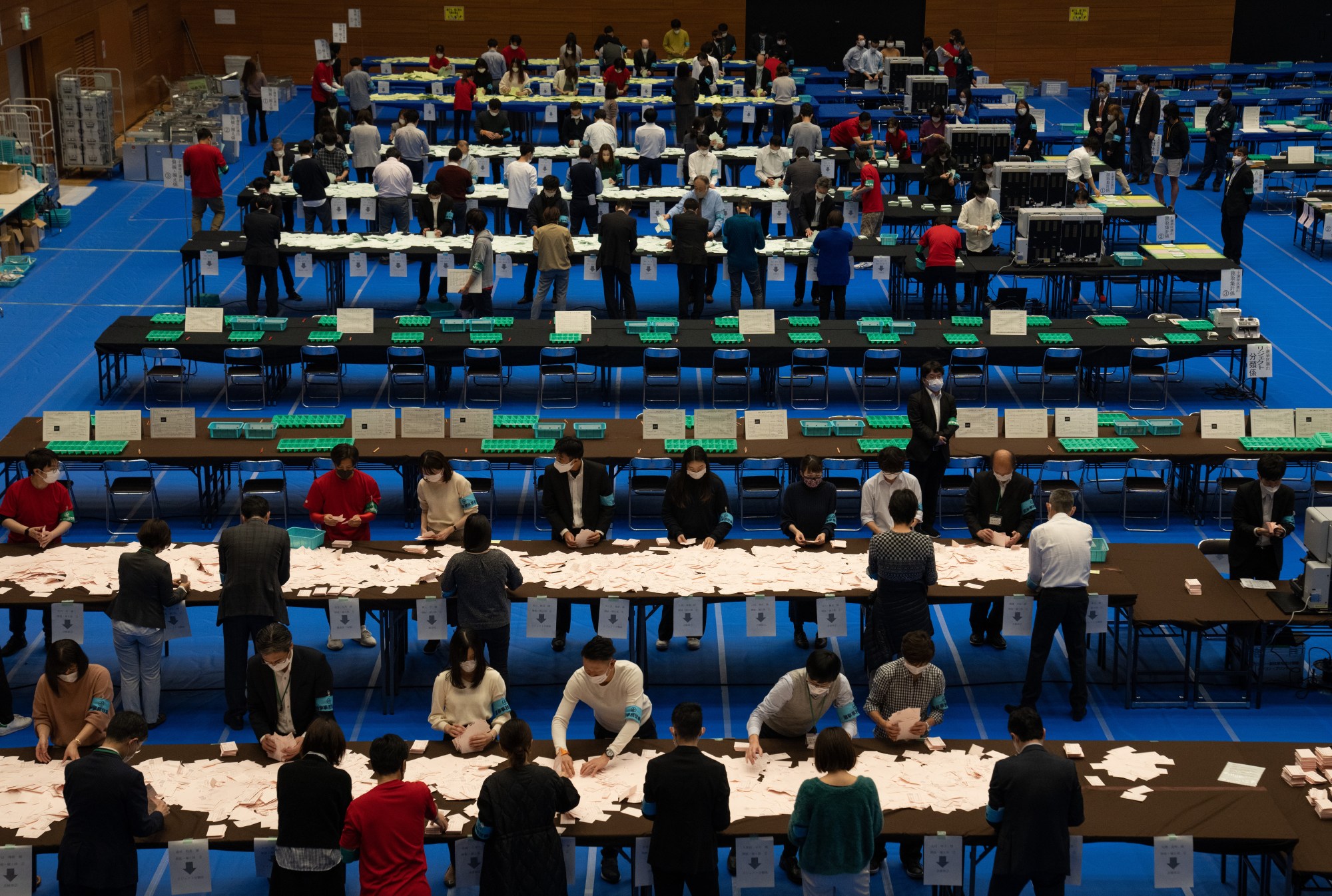 Ballots Counted In Japan's General Election