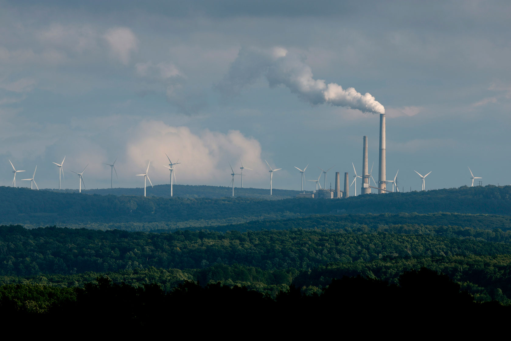 Wind turbines in West Virginia