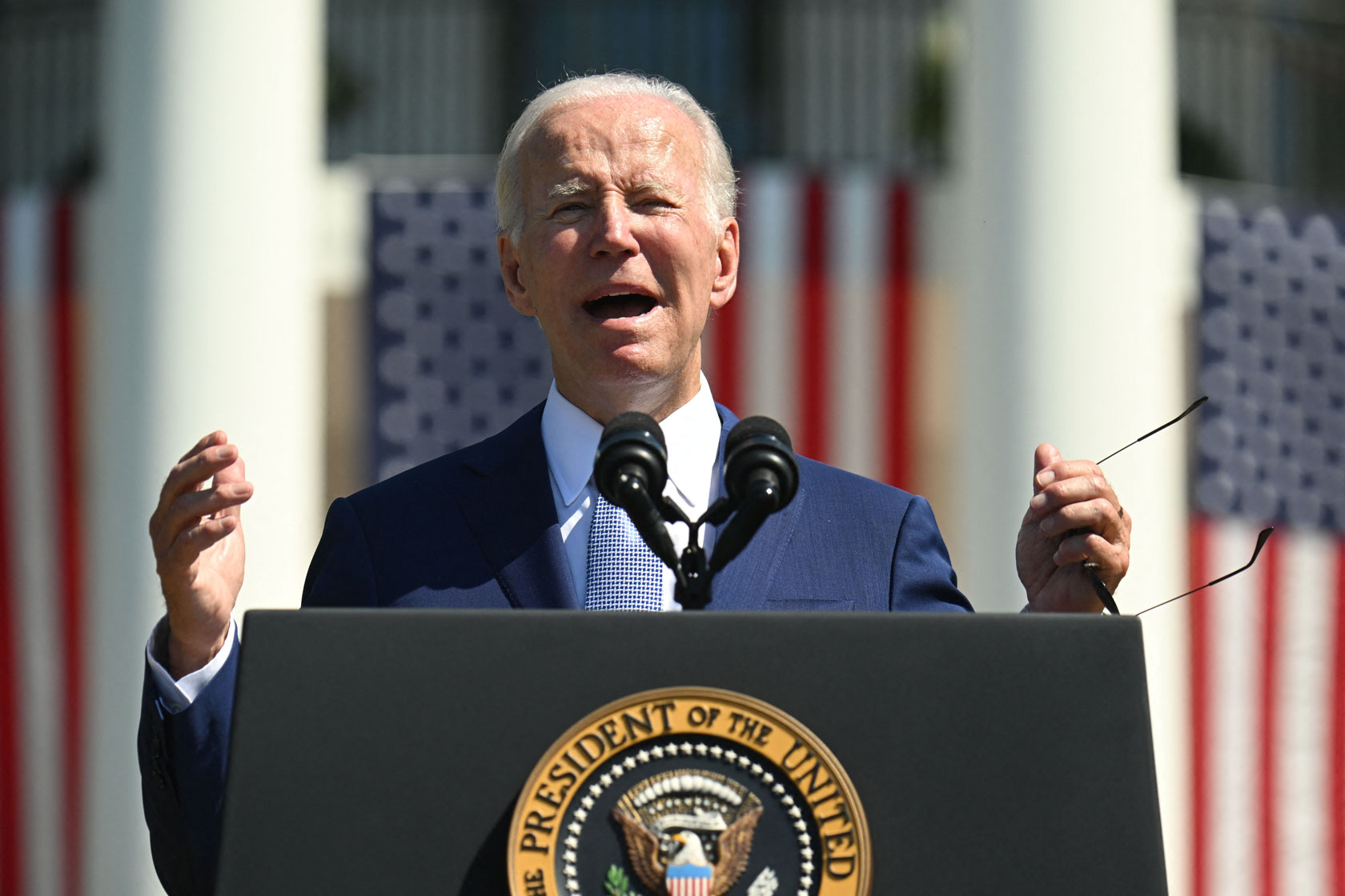 Image showing President Joe Biden speaking at the White House