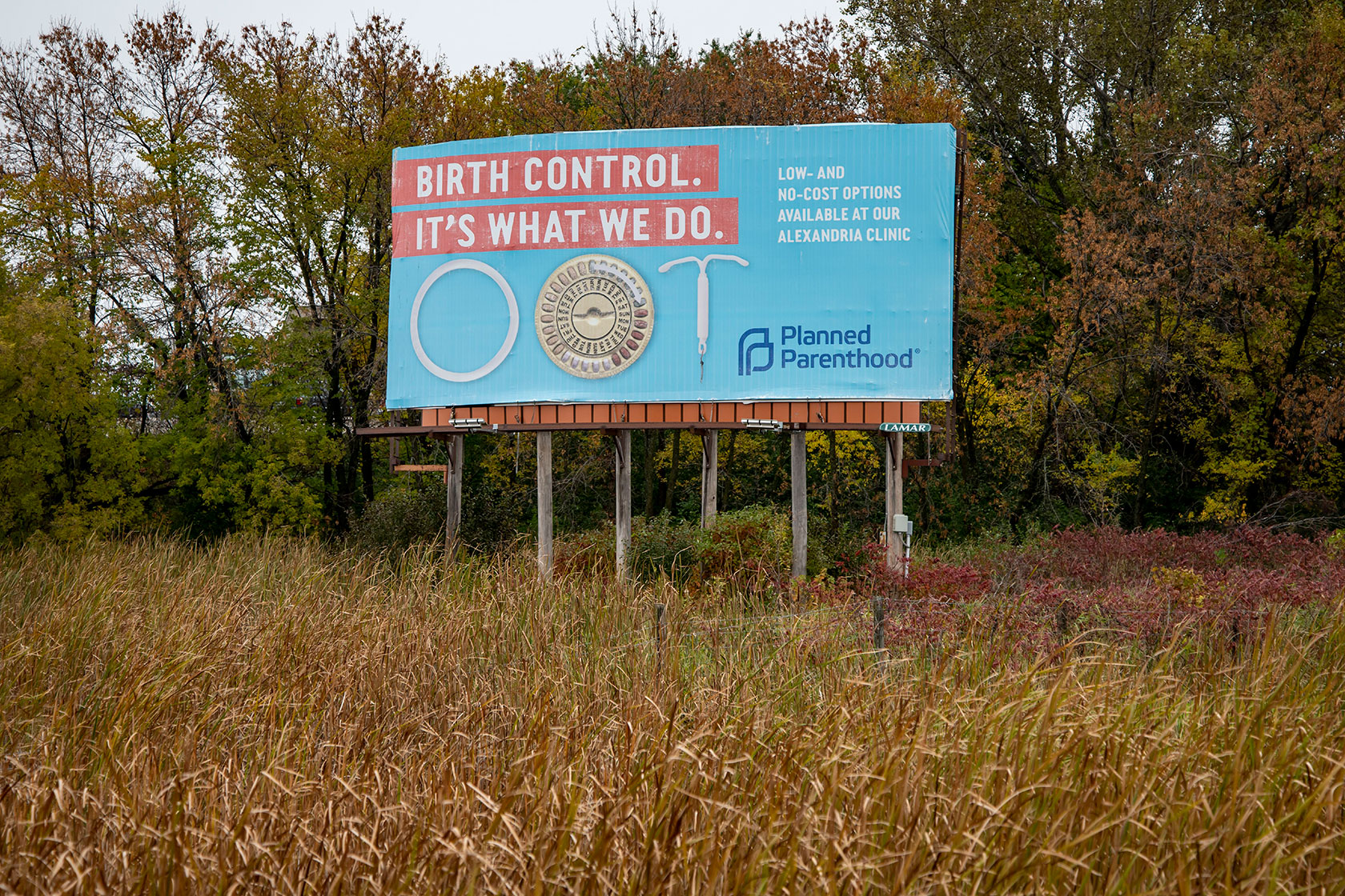 Planned Parenthood birth control sign.