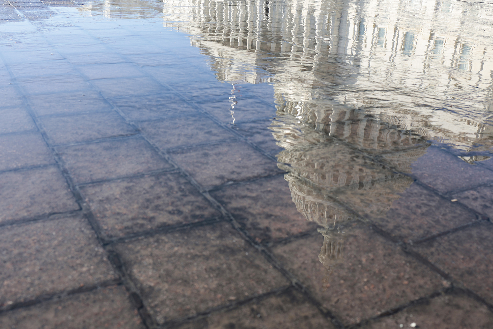 Capitol reflected in water