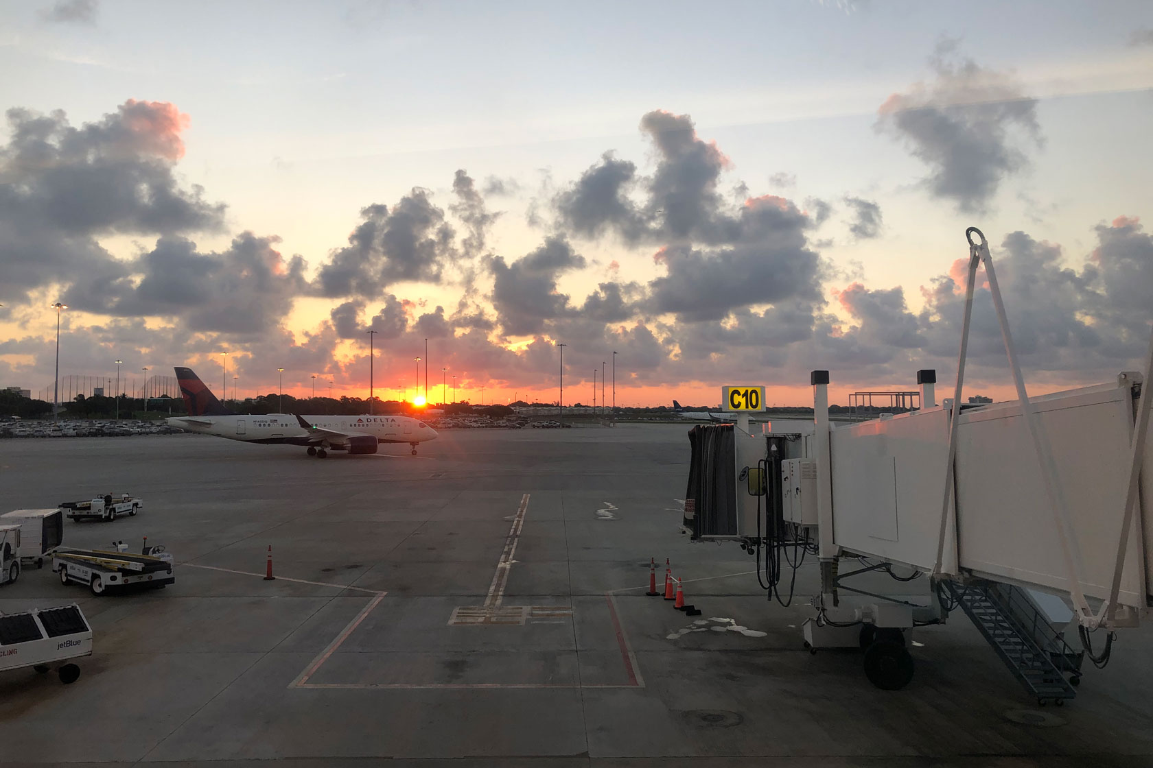 Sunrise at West Palm Beach International Airport