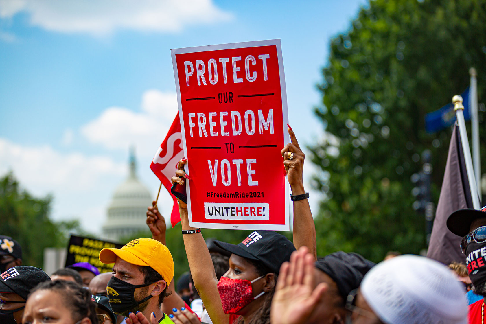 Voting rights advocates from across the country gather in Washington, D.C.