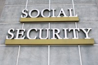 Sign on building reading "Social Security"