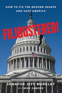 Cover image of "Filibustered!", which features the US Capital dome