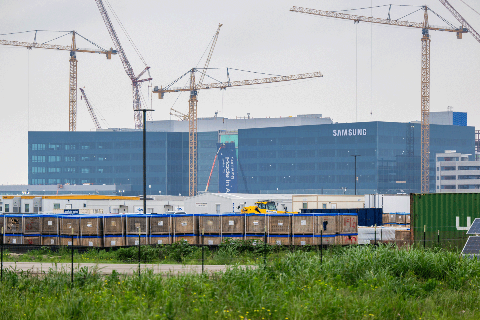A large building labeled 