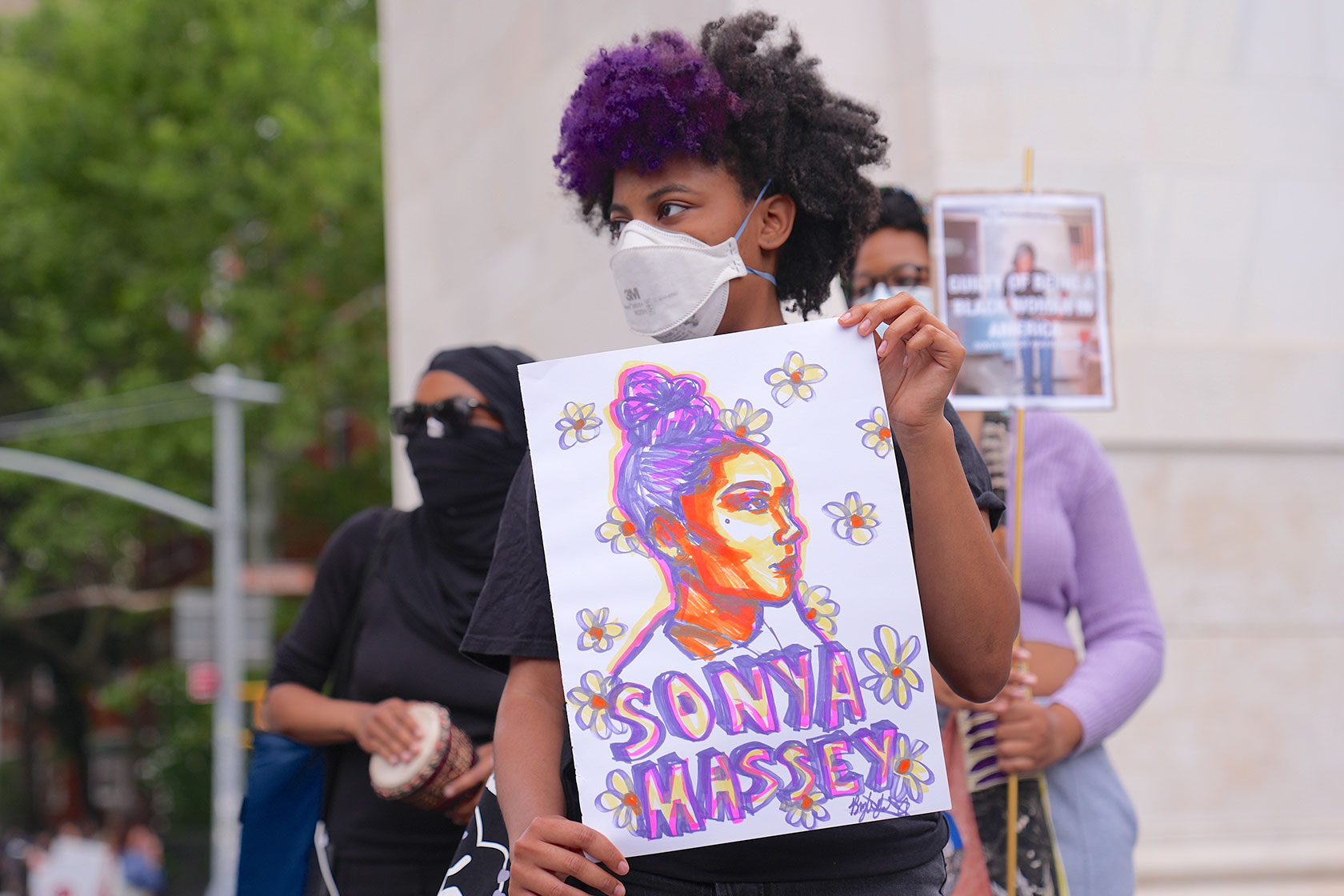 Protesters gather in New York’s Washington Square Park on July 25, 2024.