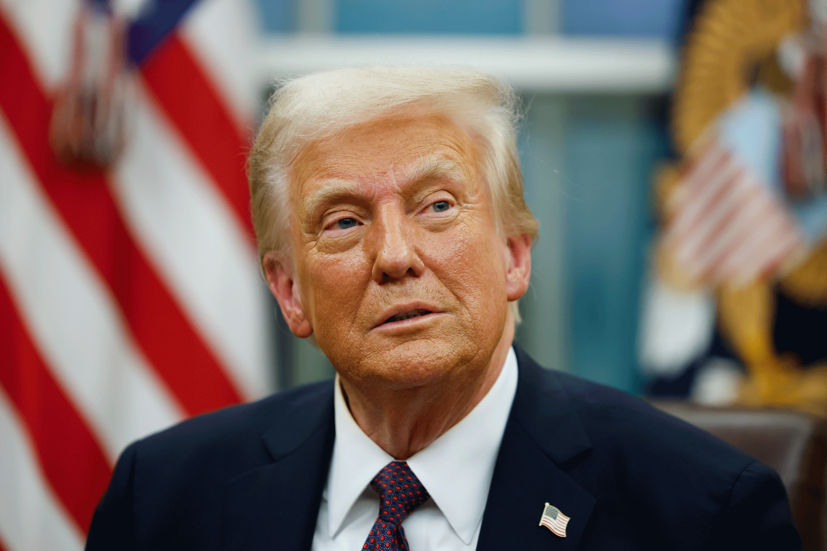 President Donald Trump in the Oval Office.