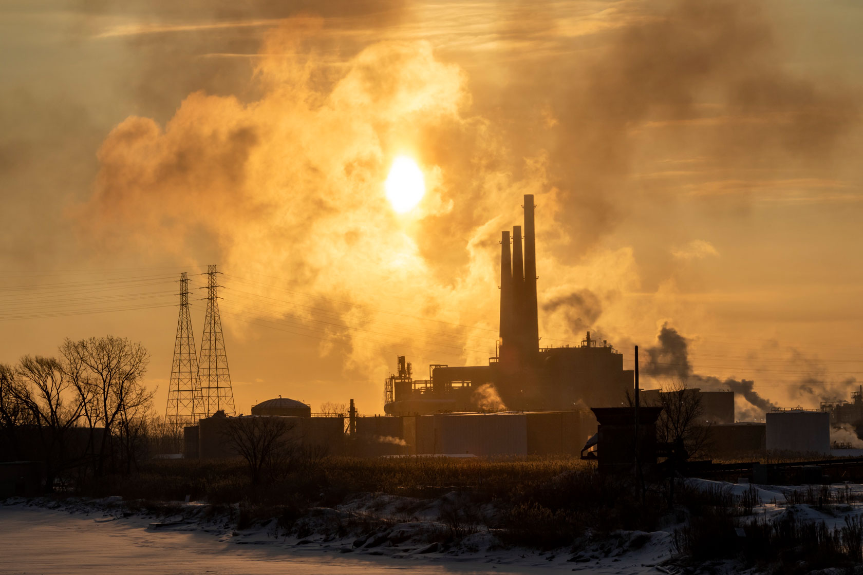 A view of DTE Energy's River Rouge power plant in Michigan.