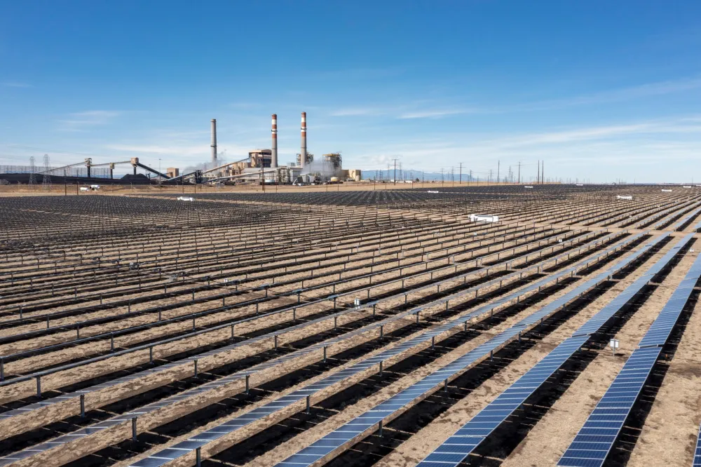 The Bighorn Solar project is seen in Pueblo, Colorado