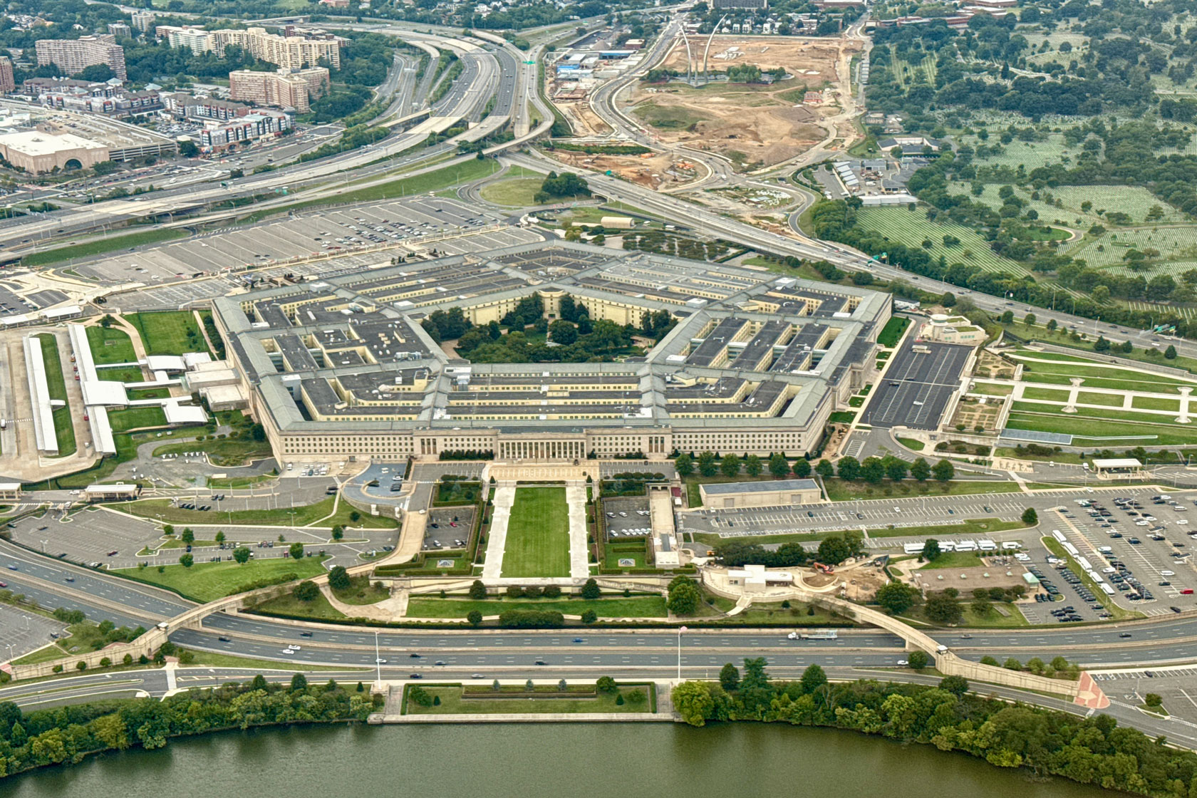 An aerial view of the Pentagon, headquarters of the U.S. Department of Defense, on September 20, 2025. (Getty/Daniel Slim/ AFP) 