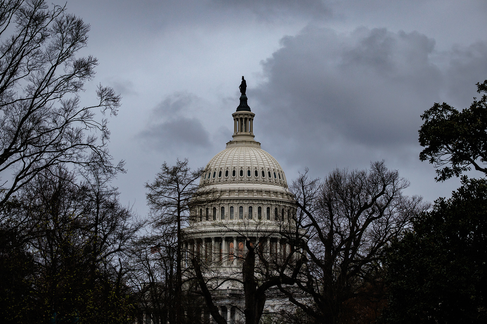 The U.S. Capitol building is seen.