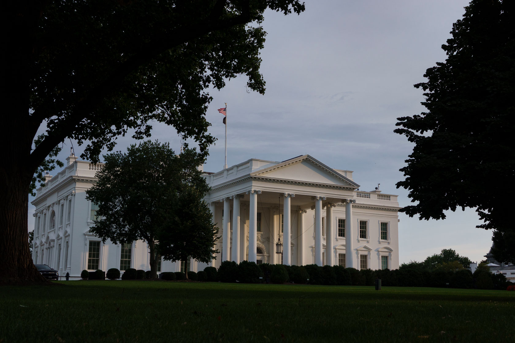 The exterior of the White House is seen on June 22, 2025.