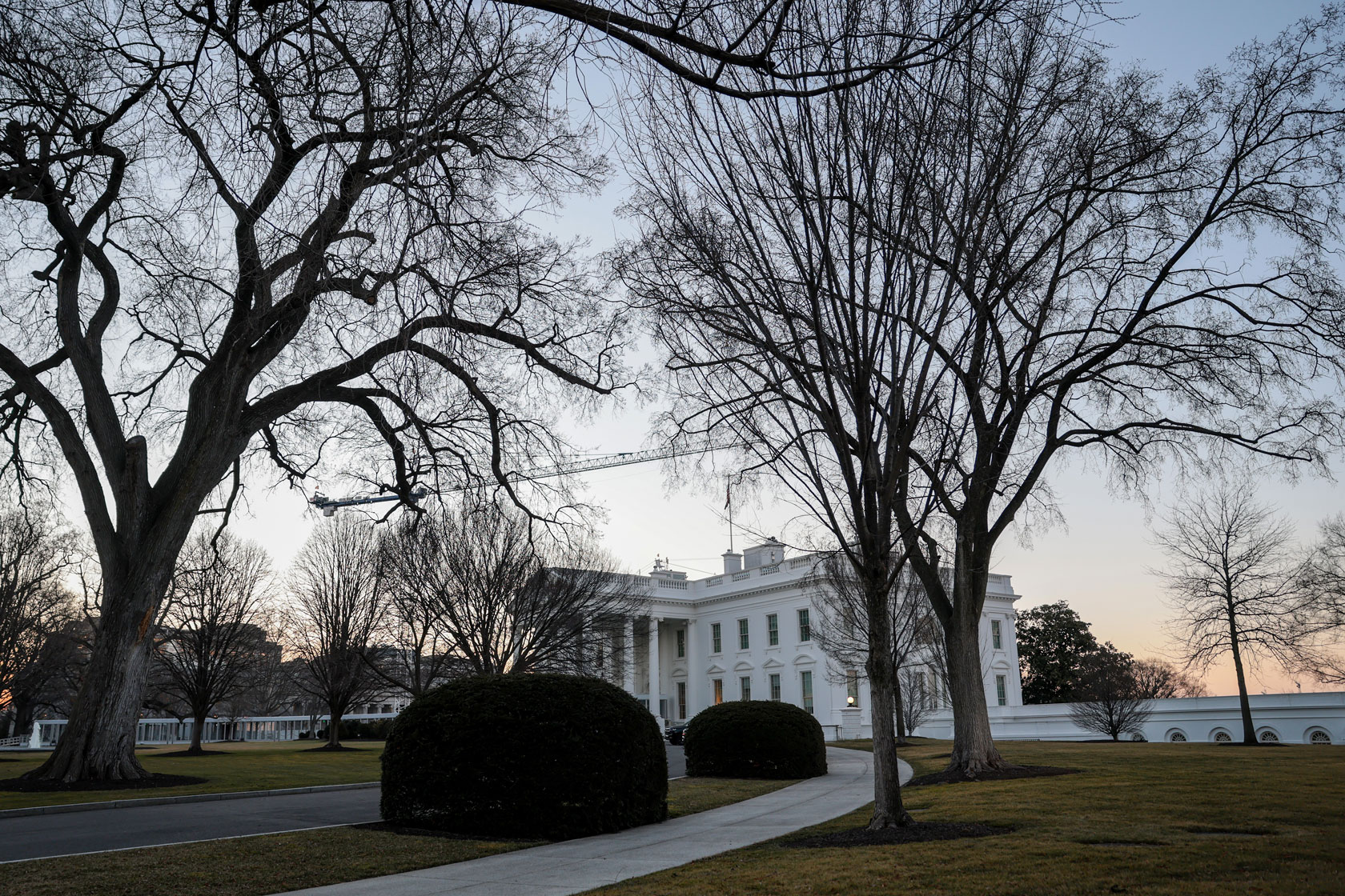 The White House is seen on February 28, 2026, in Washington, D.C.