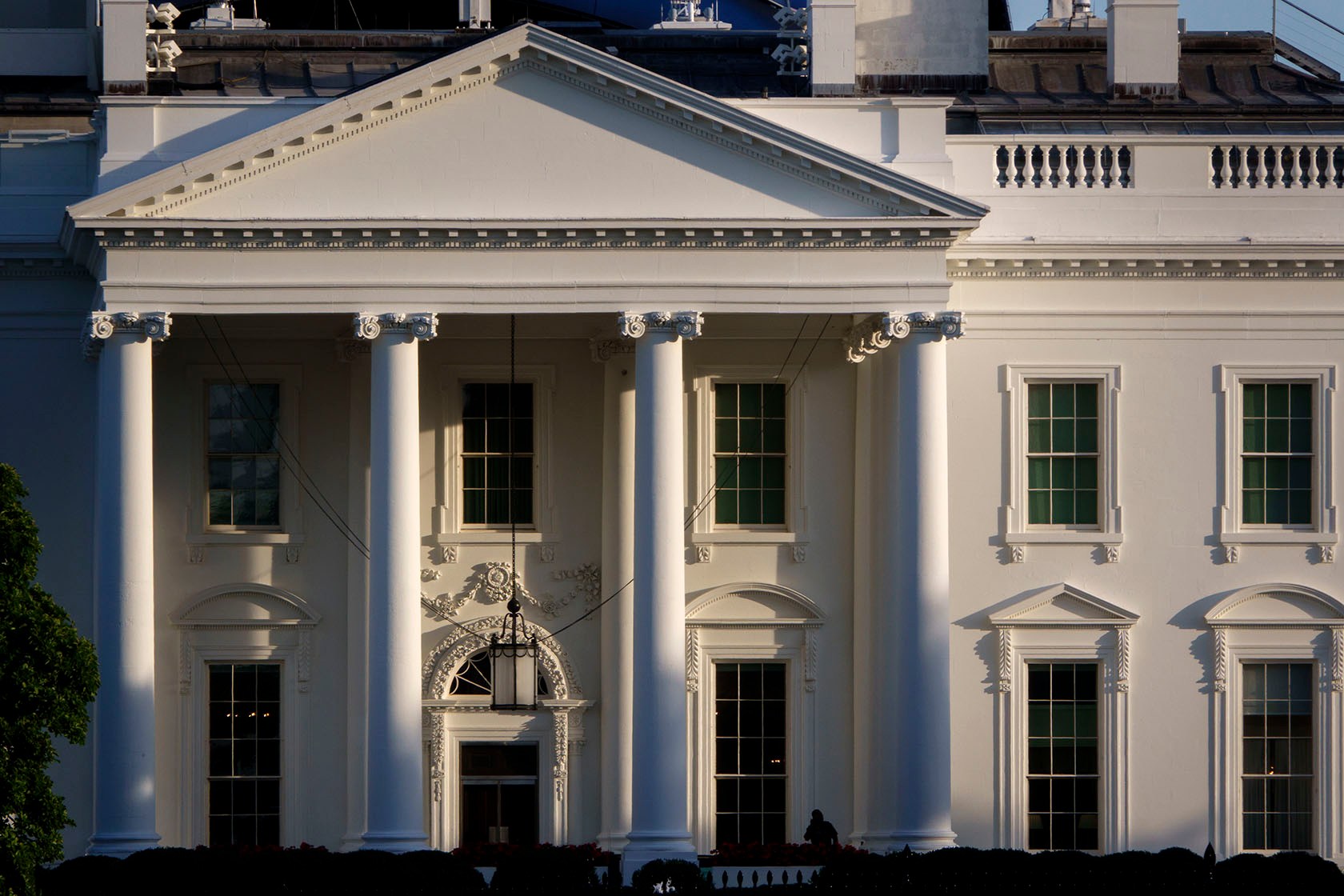 The White House in late afternoon light.